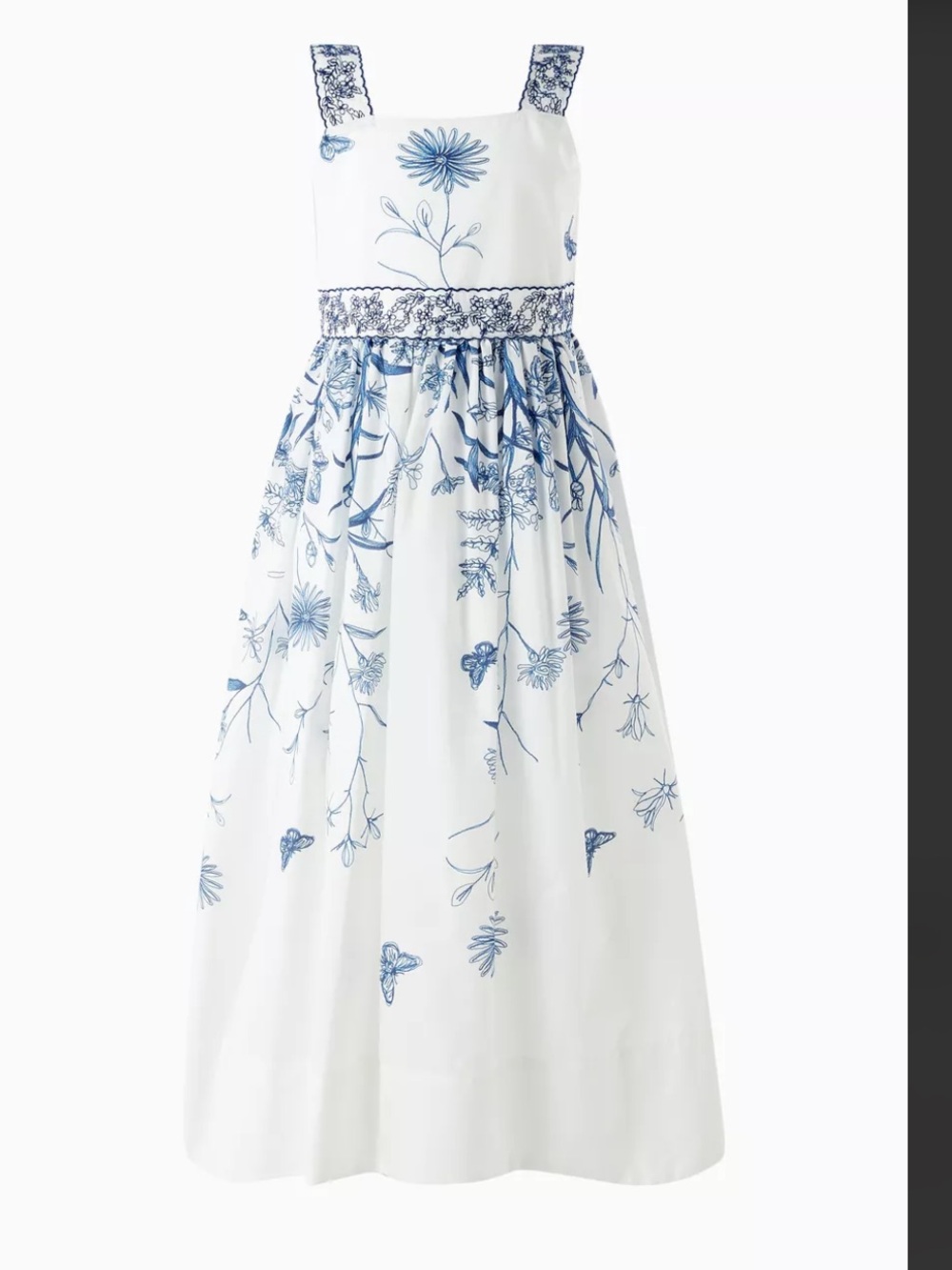 Elie Saab Girls Elegant White and blue floral Dress. NWT
Size 6